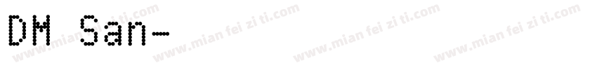 DM San字体转换